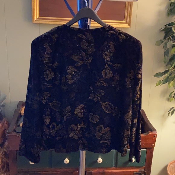 Maggie McNaughton short velour party jacket 18W - Picture 3 of 8